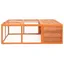 Cage pour animaux de jardin - vidaXL - bois de sapin massif acier - 150 x 100 x 50 cm - pour lextérieur xcx64u364