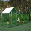 Poulailler Enclos métal 326x107.2x151.5cm pour poulailler plein air - Sécurité serrure + toile PE imperméable - Poules lapins