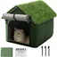 Maison pour Chat dExtérieurImperméable Et Résistant Au Vent Avec Lit