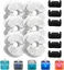Filtres de Fontaine a Eau Chat,6PCS Filtres+6PCS Éponges de Fontaine à Eau pour Chat,Filtration Multiple,Cheveux Filtrants(Éponges)