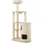GIANTEX Arbre à Chat à Plusieurs Niveaux Hauteur 151 cm Tour à Chat en Bois avec Niche à Double Couche Perchoir Hamac Griffoi
