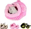 Nid de petite maison pour animaux, douillet et chaud, en peluche, en coton, lit de couchage, grotte, accessoires pour chat, lapin,