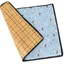 Tapis Rafraîchissant Chien Lavable Tapis de Refroidissement Double Face Pliable pour Chien Chat Été 64x48cm Bleu