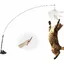 Jouet en plumes pour chat avec clochette et ventouse canne pche interactive pour chaton longueur de 100 couleurs mul ABRI DE JARDIN
