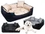 Lit pour chien ECCO 130x105 cm imperméable beige