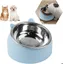 1 gamelle pour chat de 400 ml, gamelle surélevée pour chat, plate-forme inclinable à 15°