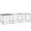 Enclos poulailler cage clapier extérieur 3 m² pour petits animaux dim. 3 x 1 x 08 m acier galvanisé