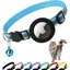 Collier pour Chat Airtag avec Cloche Boucle de Scurit tanche Anti-Strangulation S Sky Blue YYV