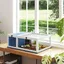 Terrarium pour tortue en bois extensible avec maisonnette toit ouvrant grillagé 91 x 605 x 32 cm bleu Grjofek