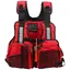 Gilet de sauvetage flottant portable pour adulte, gilet de pêche, gilet de sauvetage multi-poches, accessoire (rouge)