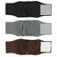 Lot de 3 couches lavables pour chien mâle, réutilisables, bandes abdominales très absorbantes pour chien mâle - Café + Noir + Gris