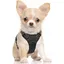 Harnais Chien S Arnais Noir Anti Traction Réfléchissant Gilet Réglable pour Petit Chien Attache Devant Crochet de Laisse