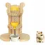 Distributeur dEau 80ml pour Petits Animaux Biberon Rongeur sur Pied pour Hamster et Lapin YYV