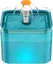 Fontaine à eau pour chat ultra silencieuse avec éclairage LED 2 L