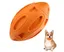1 jouet couineur à mâcher orange pour chien balle à mâcher en caoutchouc pour chiot jouet durable pour animaux de compagnie