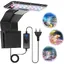 Lampe pour aquarium lampe à clip tricolore 9W 600LM 16 LED convient aux aquariums dune épaisseur maximale de 6 mm peut être...
