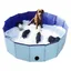 Piscine pour animaux de compagnie 160 x 30 cm en PVC pliable et portable adaptée à une utilisation en intérieur et en extérieur