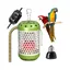 Chauffage pour cage à oiseaux - Lampe chauffante - Chauffage pour perroquet - Vert - Température réglable - Ampoule 1100 W incluse