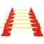 Eulenke Lot de 12 Kit de haies à enfoncer Agility Training Sports Entraînement de la coordination