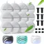Lot de 12 filtres pour fontaine à chat et 6 pompes de rechange et 6 centrales éponge insonorisante pour fontaine 84 FL oz/25 L