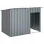 Meilleures Abris - Cage - Niche pour chien avec toit anthracite acier galvanisé SSD9275012