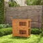 Clapier lapin cage à lapin double niveau plateaux coulissants 4 portes verrouillables toit ouvrant 90L x 45l x 90H cm