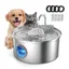 Fontaine a Eau Chat Fontaine à Eau pour Chat INOX 3 2L Ultra-Silencieuse avec Filtre 5 Étapes - Inclut 4 Filtres de FONTAINE A EAU