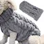 Manteau Chaud de Gilet de Pull de Chien Pulls d'hiver de Laine de Tricot Doux d'animal Familier Tricotés au Manteau
