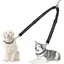 Laisse double chien - XVX - Anti-enchevêtrement - Rotation 360 - Réfléchissante - Absorbant chocs