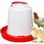 Abreuvoir mangeoire pour poules - Virex® - Plastique imperméable - Grande contenance 15 L