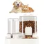 Distributeur Automatique De Croquettes Et Eau Pour Chat Et Chien 1 8L Avec Bol Amovible Convient Aux Chats Et Chiens