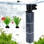 Filtre et Pompe pour Aquarium - OLOKDYIZ - 3 en 1 - 40W - 2800L/H - Silencieuse noir YYV