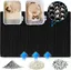 Tapis Litiere Chat xxl 90X60 CM Double Couche Conception en nid d'abeille, Tapis de Litière pour Chat Non Toxique EVA,