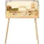 Habitat en bois spacieux pour petits animaux Cage à hamsters+ pieds couvercle ouvrable pour hamsters nains gerbilles120x100x450