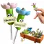 4 Abreuvoirs à Insectes Colorés pour Jardin pour Abeilles Sauvages et Papillons Déco Écologique Facile à Nettoyer