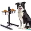 Bar Alimentation pour Chien Deluxe Hauteur Réglable Noir Label