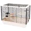 INTER-ZOO Hugo Wood beige - cage pour rongeurs - 78 x 48 x 58cm
