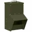 Mangeoire pour poules en métal - vidaXL - Vert olive - 20x25x35 cm - Acier laminé à froid - Résistant aux intempéries