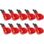 Abreuvoir Poules 10pcs Abreuvoir Poule à La Volaille Bols Distributeur De Boisson Rouge Troupeau Canard Oiseau Alimentation Eau p