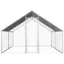 Poulailler/Clapier/Cage, VIDAXL, Grande espace, 2,75x4x1,92 m Acier galvanisé   C78