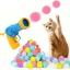 Lot de 20 balles interactives pour chat et chien, balle silencieuse pour jeu et entraînement, matériau en peluche, sans batterie