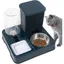 Croquettes Chat - Distributeur Eau Chat -  eau pour Chat - Ensemble De Mangeoires pour Animaux De 15 12