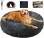 Panier Chien Rond Dehoussable,Coussin Très Grand Chien Lit Moelleux Apaisant Chat Confortable,Garder Au Chaud Anti Stress Lavable D
