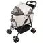 JEOBEST Poussette Pliable Légère pour Chiots Animaux de Compagnie Gear Voyage Poussette pour Chiens avec Fenêtre en Maille