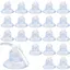 20 Ventouses Aquarium Transparent Clips Porte-Tube Plastique Pour Tuyaux Aération Poissons .