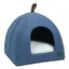 Lit de chat pliable - ULISEM - Taille L - Bleu - Tente intérieure - Fond anti-dérapant - Tapis lavable - Design pliable