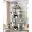 Arbre à chat - HOLISANE - 192 cm - 2 niches 50x30x30 - 2 plateformes rembourrées - Anti-basculement
