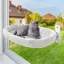 Hamac Chat Fenetre Perchoir Lit Fenêtre Panier Suspendu Etagere pour Grande Chats Pliable Transat Facile à Monter avec Ventouse
