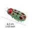 Jouet pour chat insecte vibrant - Phoesky - Coccinelle - Vert - 45x15x15 mm - Pile incluse - Vibration continue