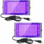 Lot de 2 projecteurs UV LED 100W tanches IP65 clairage ultraviolet pour aquarium et ftes couleurs multiples YYV